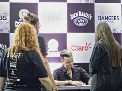 Festival performance by Lacrimosa on 3 May in 
São Paulo --
Photo by Eduardo Ganança
